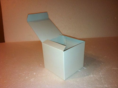 Gift Boxes White Kraft Packs of Ten 4&#034;X4&#034;X4&#034;