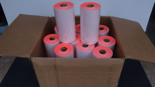 CASE OF RED LABELS for Avery Dennison 216