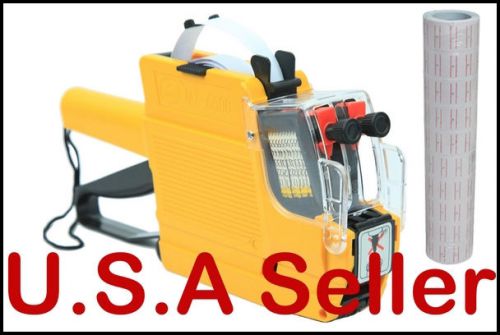 Price gun mx6600 pricing tag display  2 line labeler with 1 tube 5000pc  yellow for sale