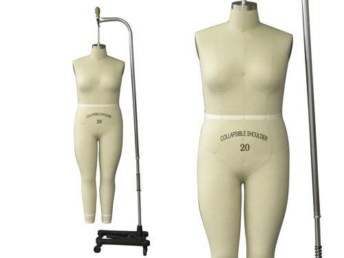 Professional female dress form mannequin full size 20 w/legs for sale