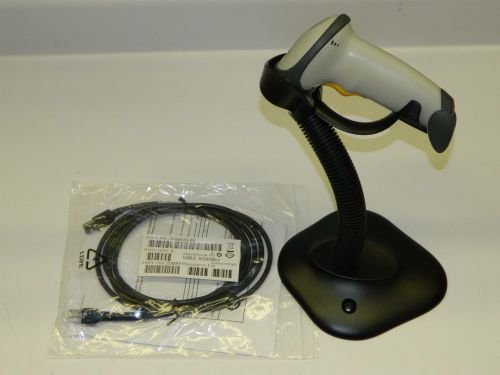 Symbol Motorola (White) LS2208 LS 2208 BarCode Scanner --NEW OEM USB Cable/Stand