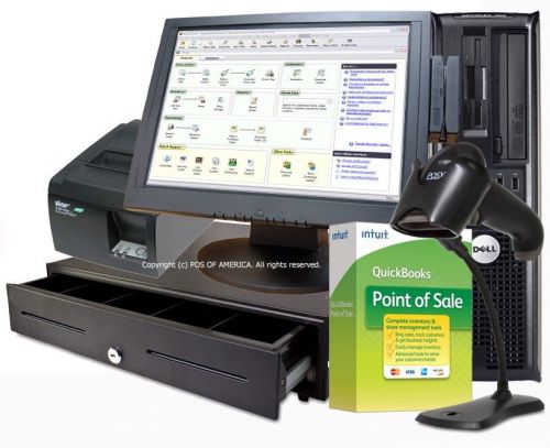 Point of sale retail complete custom hardware kit + quickbooks pos pro new for sale