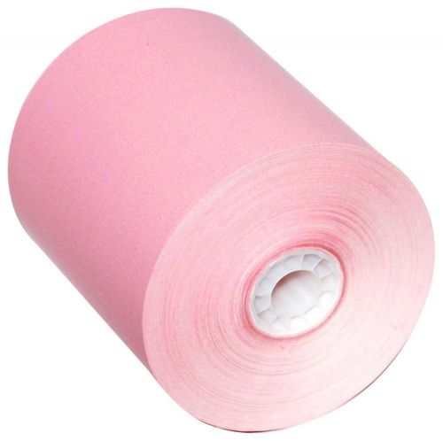 PM Company Thermal POS Rolls, Pink, 3 1/8 Inch x 230 feet  (05214P)
