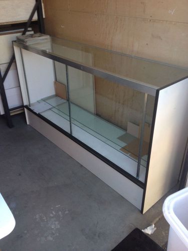 Glass display showcase  6 feet full view case used for sale