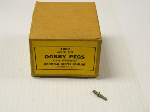 New box of 1000 industrial supply co milled top dobby peg loom pegs for sale