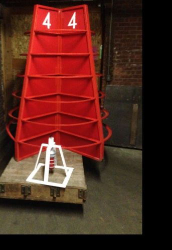 Retail Shelving nautical Buoy RED 7 feet Tall 6 feet around red top light COOL
