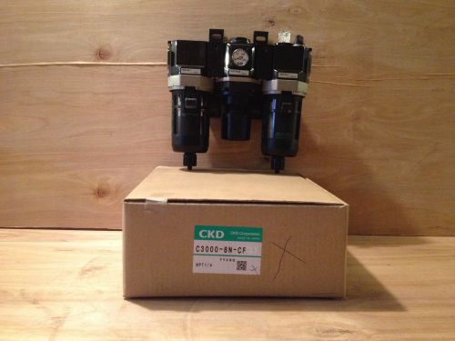 Ckd f.r.l. filter regulator lubricator c3000-8n-cf for sale