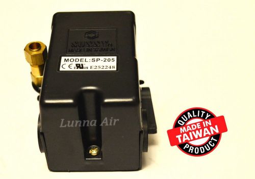 Heavy Duty Pressure Switch for Air Compressor 25 Amp 140-175 PSI 1 Port