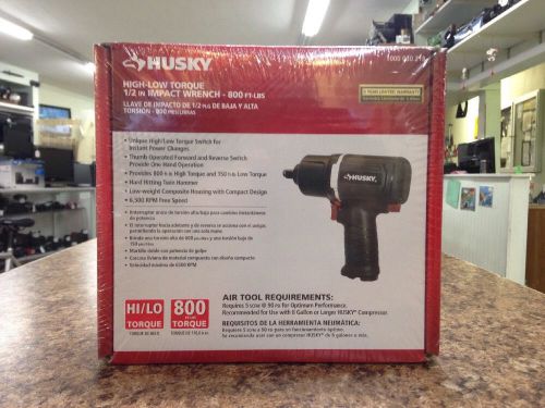 Husky high-low torque 1/2&#034; impact wrench 800 ft-lbs brand new for sale