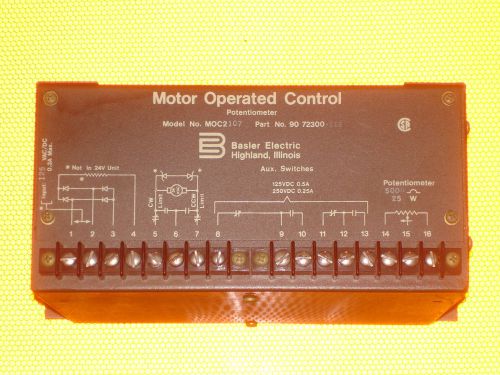 Basler Motor Operated Control Potentiometer, MCO2107, 120V Input