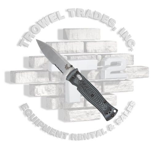 Benchmade 531S Axis Pardue Gray Herringbone Pattern G10 Handle Scales Drop Point