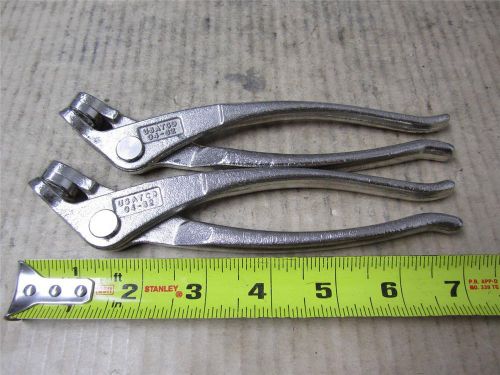 AIRCRAFT TOOLS 2 PIECE LOT OF CLECO PLIERS BY USATCO &amp; WEDGELOCK  AVIATION TOOL