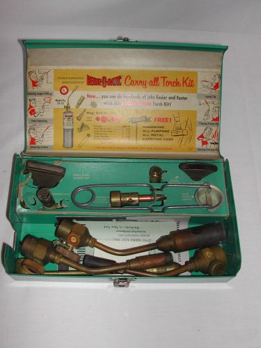 Vintage bernz-o-matic model tx-25 9 peice propane master torch kit for sale