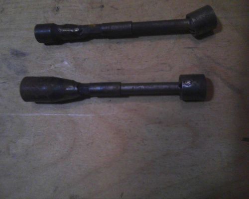 Apex long shaft swivel impact socket Pair, Both are 10mm. 1- 1/4 dr 1 - 3/8 dr