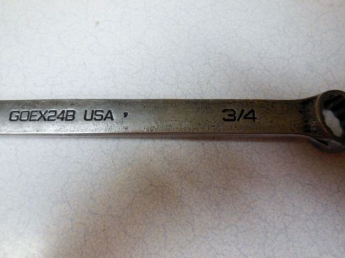 Snap On 3/4&#034; Open Box End Wrench - Industrial Finish