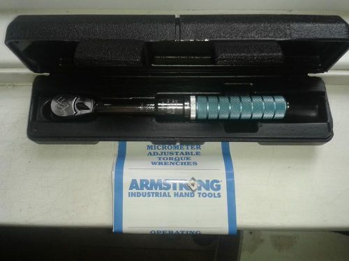 Torque wrench .25&#034; dirvie Armstrong 5-50&#034; pound