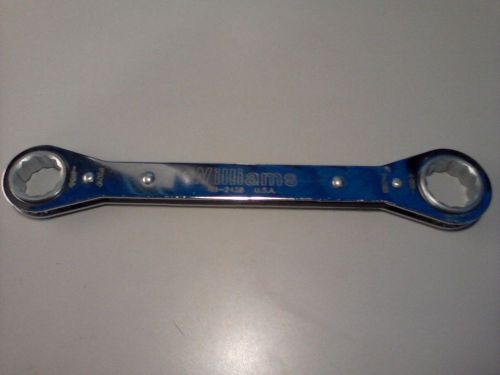 RB-2428 WILLIAMS WRENCH DBL BX RATCHETING 3/4&#034; X 7/8&#034; 12 PT.