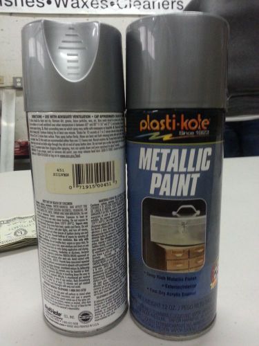 Plasti-Kote Metallic Spray Paint: Item# 451 2 cans Silver