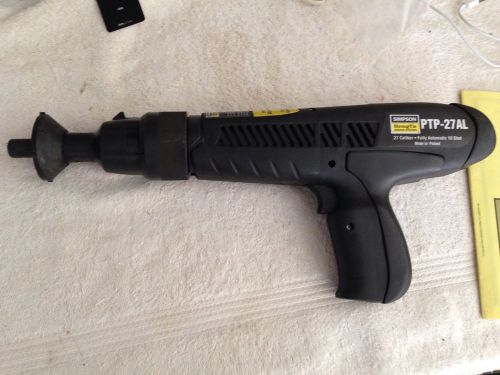 Simpson ptp-27al powder actuated stud nail gun (pat) new w/extras case for sale