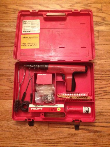 Hilti DX350 DX 350 .27 Cal. Powder Actuated Fastener Tool Ramset w/ Case &amp; Xtras
