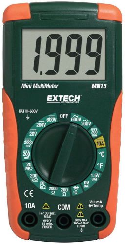 Compact Manual Ranging Multimeter With 1.5v And 9v Battery Test Under Mn15a