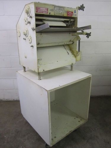 Acme mr 11 countertop bench double pass dough roller sheeter on cart tested mr11 for sale
