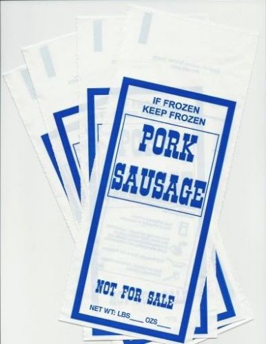 200 pork sausage ground meat freezer chub bags 1lb size - free shipping for sale
