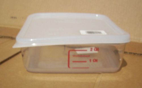 9 @ Rubbermaid 6302 &amp; 6509 Lid FG630200 2 Qt Crystal-Clear Square Containers