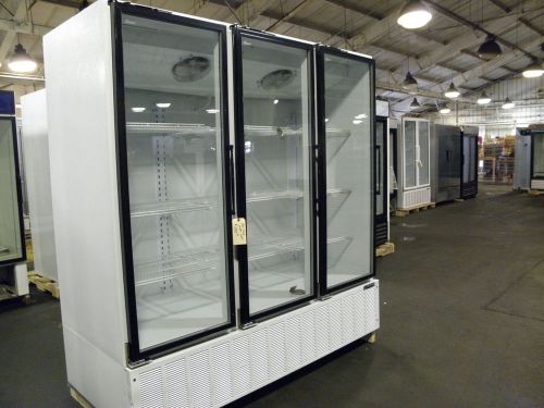 Master bilt bmg-74 led lights new compressor three door display refrigerator for sale