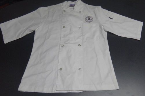 Chef&#039;s Jacket, Cook Coat, with US AIR FORCE  logo, Sz M  NEWCHEF UNIFORM