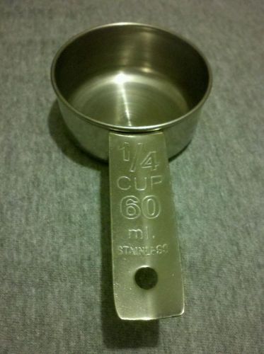 Crestware Stainless Steel Measure  1/4 Cup Only