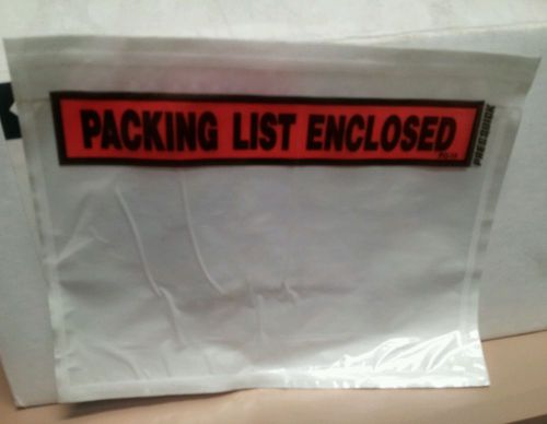 DeLeonPacking List Enclosed Envelopes 75pcs 7&#034; x 5.5&#034; Peel and stick PW19BL