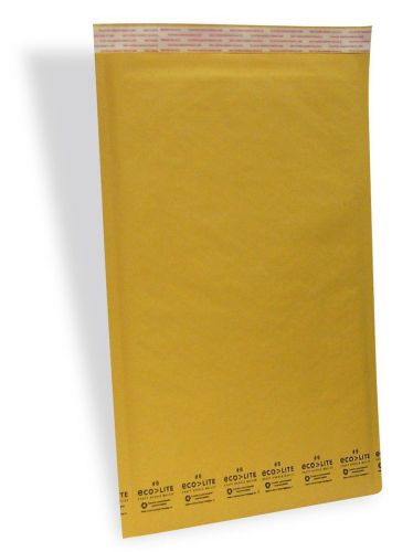 Ecolite #6 size 12.5&#034; x 19&#034; kraft bubble mailer self seal 25 in case ship wrap for sale