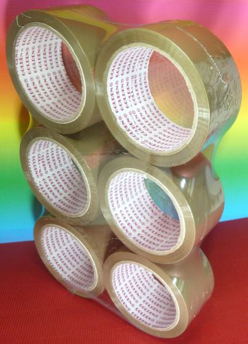 GOLDEN  PACKING TAPE 6 ROLLS BROWN  48mm X 50m EACH,CARTON PACKING SHIPPING,NEW