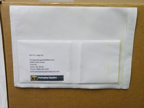 (3000) 7&#034; x 10&#034; CLEAR PACKING LIST ENVELOPE- PLAIN FACE- 2.0 MIL THICK 3000/CASE