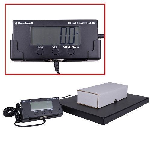 Brecknell PSS 400 Lbs Capacity Warehouse Digital Shipping Scale w/Remote Display