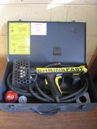 Shrinkfast Model 975 Shrink Wrap Heat Gun w/ Regulator &amp; Hose in Case Used