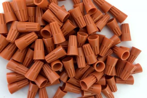 (1000 pc bag) Orange Screw-On Nut Wire Connectors P3 Small Barrel lot 22-14 AWG