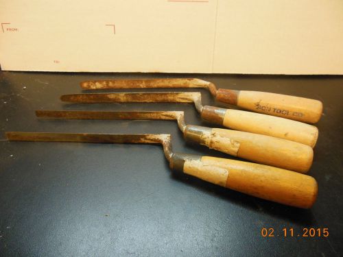 tuck pointing trowels (lot of four)