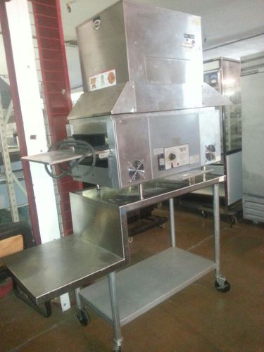 Holman conveyor toaster with hood and stand for sale