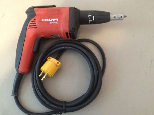 HILTI SD4500 SCREWDRIVER with NEW 12 Foot with Standard Plug &amp; ect.