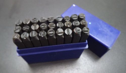 5mm 3/16&#034; letter punch stamp set metal-steel-hand a-z for sale