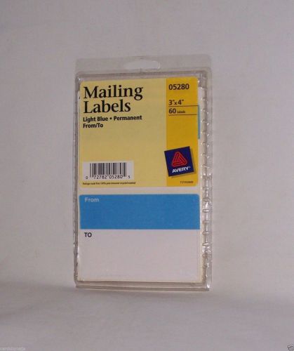 AVERY From/To Write On Mail/Ship/Address Labels 05280 Pack 60 (4) new (1) HAS 46
