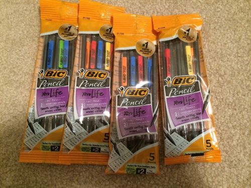Bic Mechanical Pencils Four 5 Packs 20 Total .7mm #2  Xtra Life New In Pack