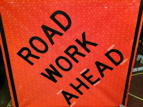 Road Work Ahead traffic control sign
