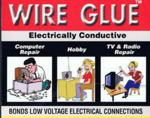 Wire glue. Electrically conductive glue. Bond low voltage electrical connections