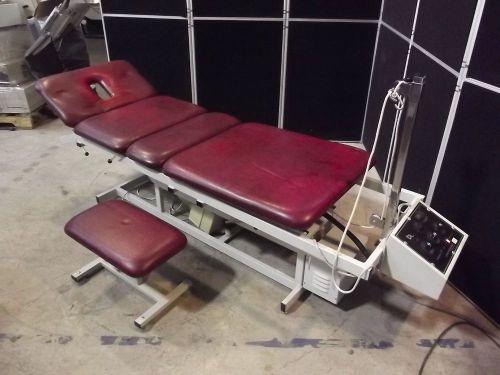 Chattanooga tx powered treatment traction table txe-7 &amp; operator&#039;s chair * ah104 for sale