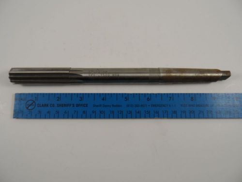 3/4&#034; straight reamer with j-9 taper shank - .750&#034; ten flutes for sale