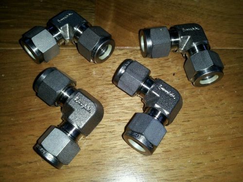 Swagelok SS-600-9 elbow fitting lot of 4