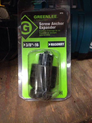 New 3/8 greenlee 870 screw anchor expander free shipping for sale